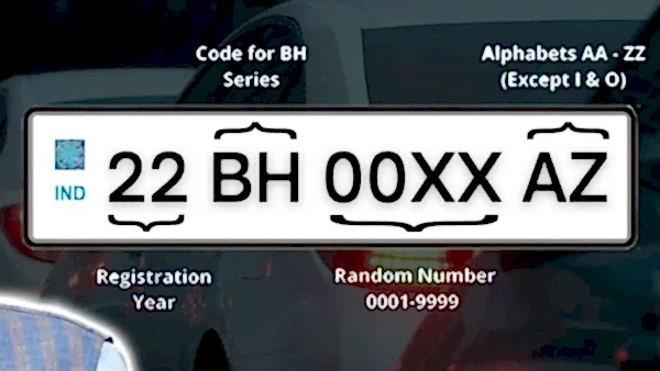 BH Series Number Plate
